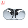 Hot Designs Double Round Brass Glass Clamp (GBF-051)